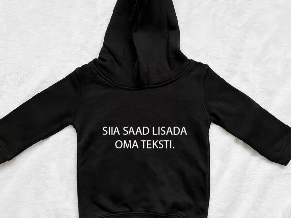 Personaalse kujundusega väikelapse pusa